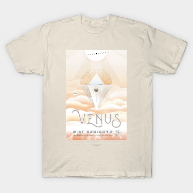 Venus NASA Artwork T-Shirt by GEEKNESS